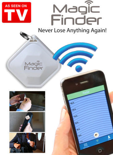 Mini Bluetooth Anti-Lost Location Magic Finder Sight &Sound Key Finder For Any Smartphone Free App 2 Way Tracking As Seen On TV
