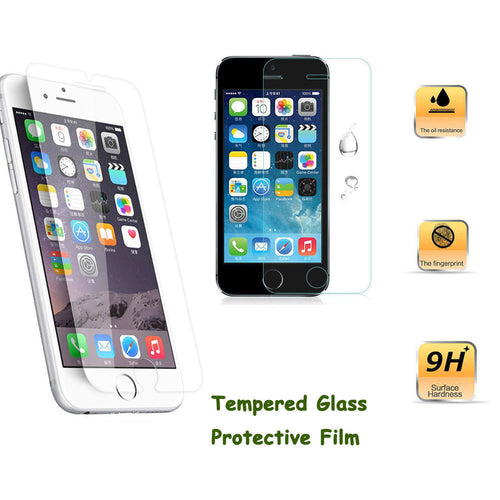Screen Protector Tempered Glass for iPhone 5s 6s 7 Plus 9H 2.5D Anti Fingerprints