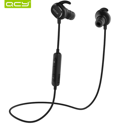 QCY QY19 English voice IPX4-rated sweatproof stereo bluetooth headphones wireless sports earphones aptX headset for all phone